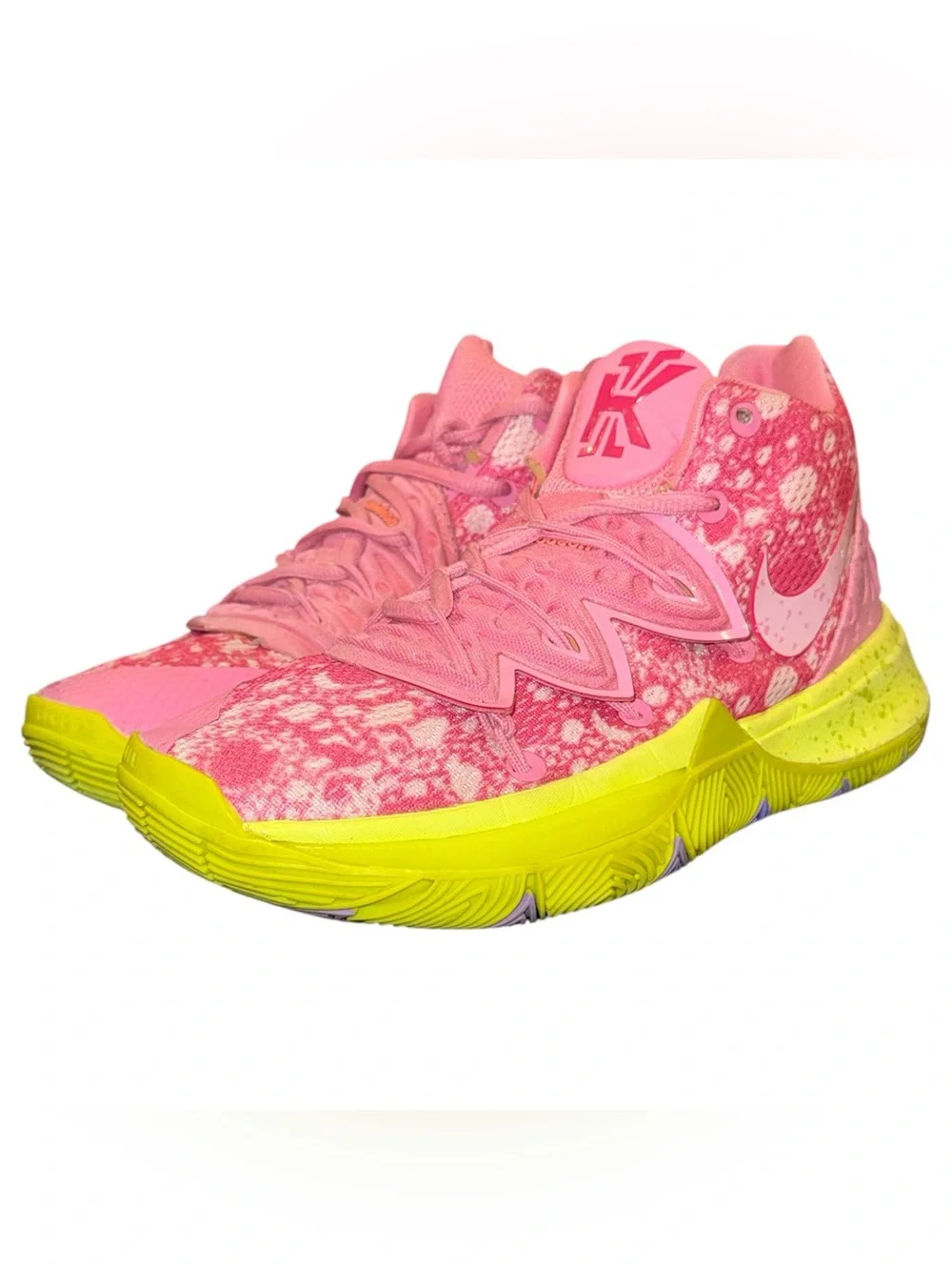 Nike Kyrie 5 Patrick Star SpongeBob Pink Basketball Shoes CJ6950‑600 Womens 5.5